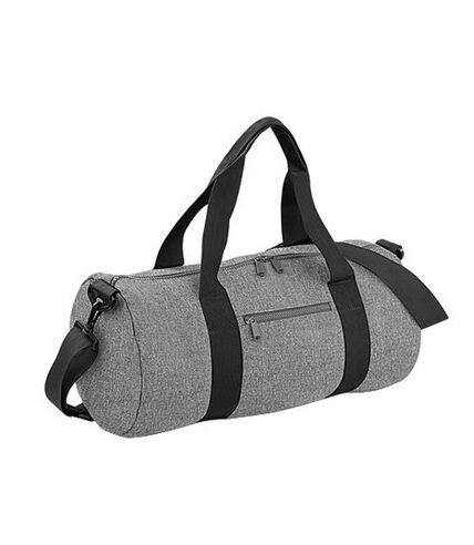 Bagbase Plain Varsity Barrel/Duffel Bag (20 Liters) (Gray Marl/Black) (One Size) - UTBC2526