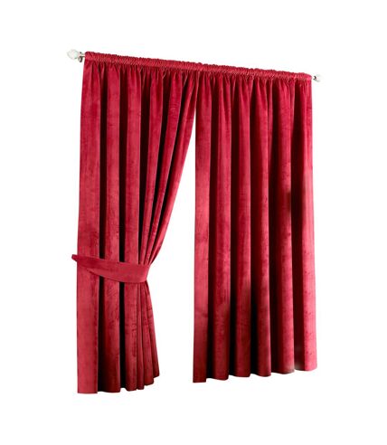 Riva Home Imperial - Ensemble de rideaux (Rouge) (90 x 72 inch) - UTRV499