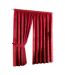 Imperial pencil pleat curtains 90x72 229x183cm red Riva Home