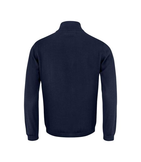 Mens Ashland Knitted Cardigan Navy James Harvest