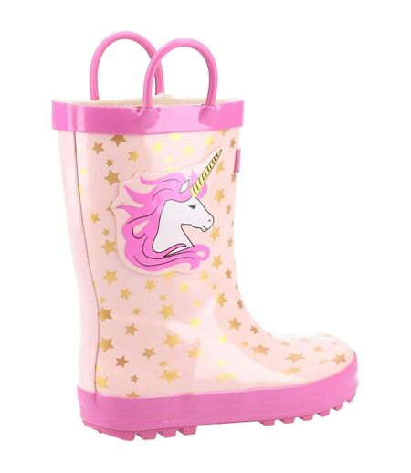 Bottes de pluie puddle enfant rose Cotswold