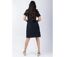 Robe courte style tailleur Albertine unie noire Coton Du Monde-4