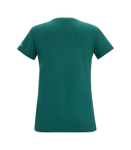 T-shirt Extensible Manches Courtes Motif/style Rivage Fingal Femme Vert Sarcelle Imprimé Graphique Regatta