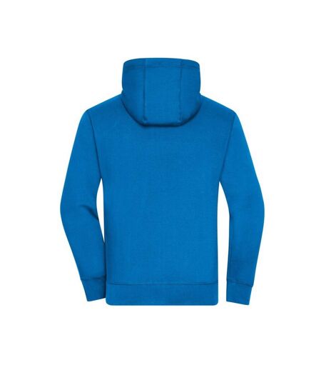 Veste À Capuche Lifestyle Homme Cobalt Gris Chiné James And Nicholson