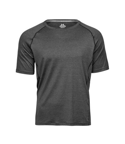 Tee Jays Mens CoolDry T-Shirt (Black Melange)