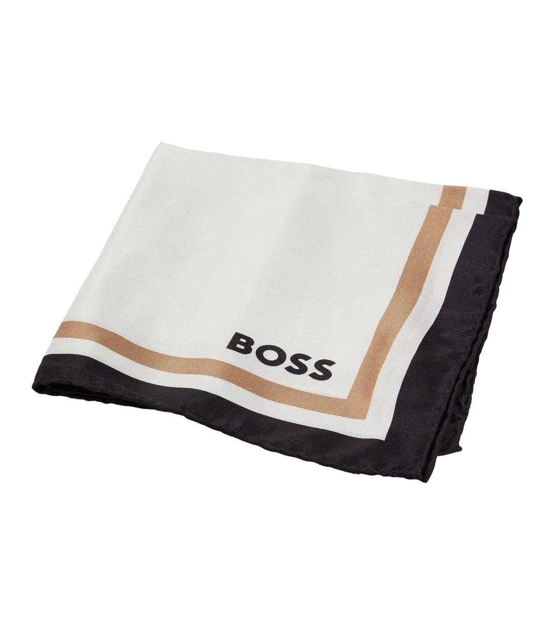 Pochette De Costume Homme Taille Unique Blanc Noir Jaune Or Boss-2