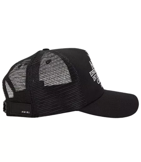 Casquette Trucker Motif/style Pégase Noir Blanc Amiri