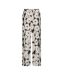 Pantalon fluide beige/noir femme jdy troya-1
