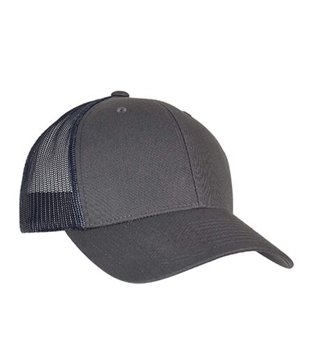 Casquette Trucker Motif/style Rétro Charbon Bleu Marine Flexfit