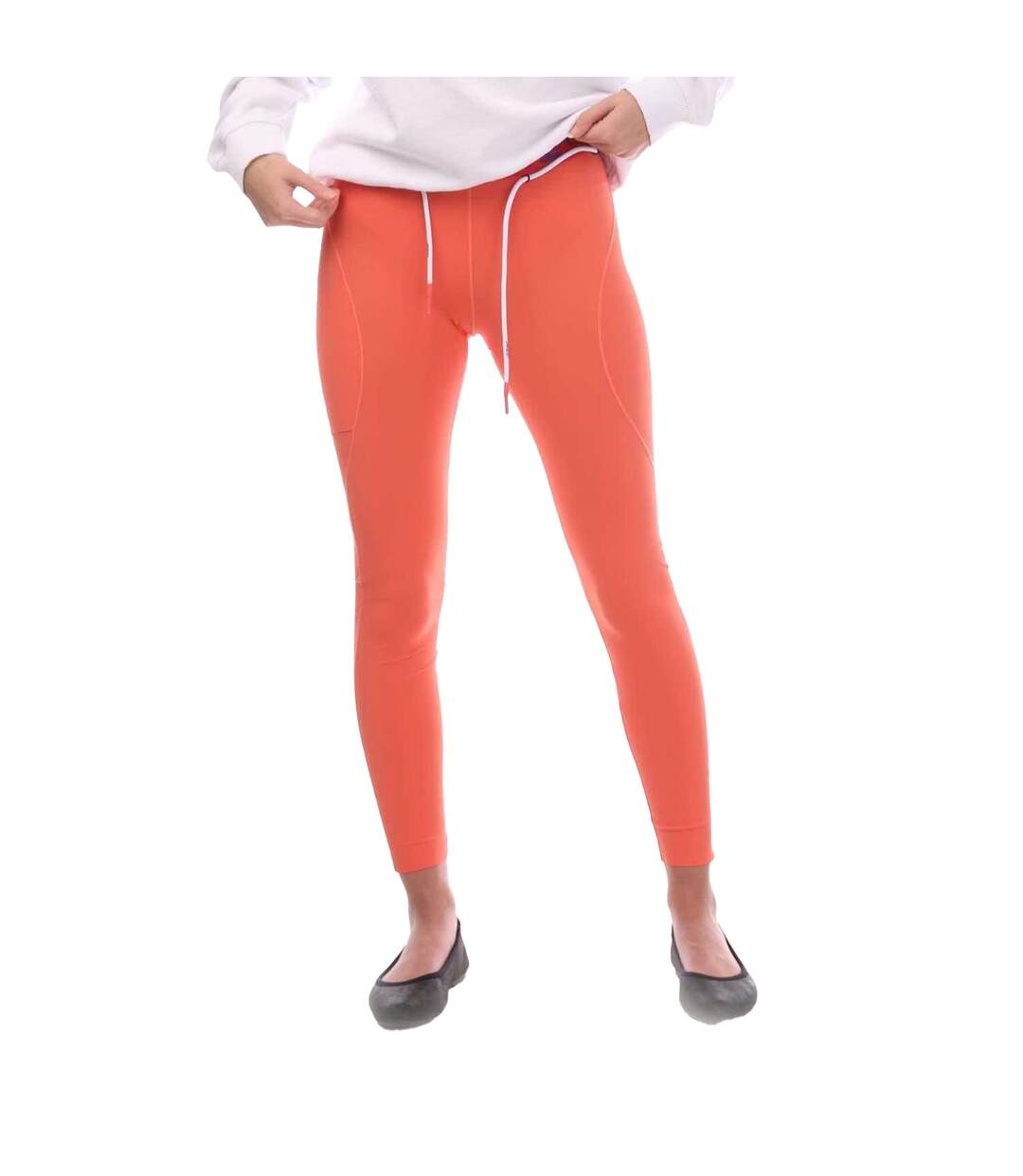 Legging Athl Femme Corail Off White-1