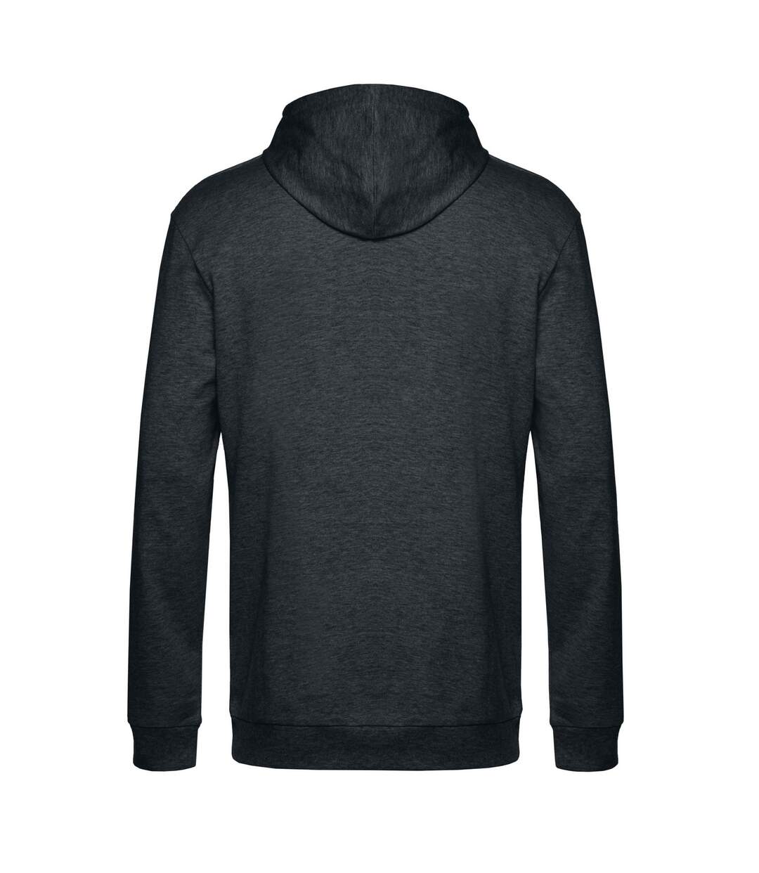 Sweat À Capuche Motif/style Chiné Adulte Anthracite B&C-2