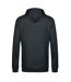 Sweat À Capuche Motif/style Chiné Adulte Anthracite B&C-2
