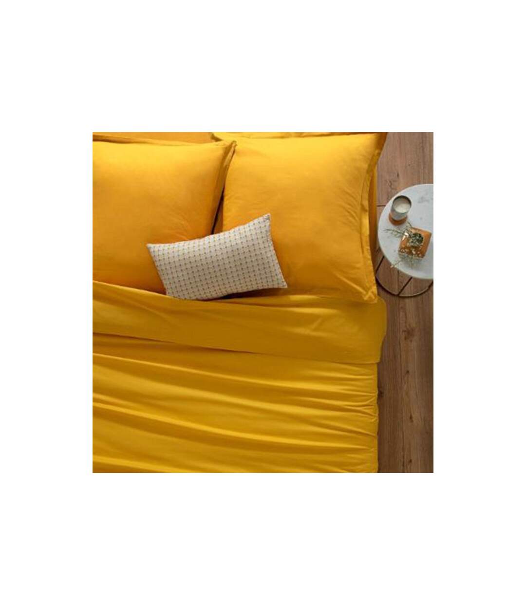Drap Housse Intérieur 160x200cm Ocre-4
