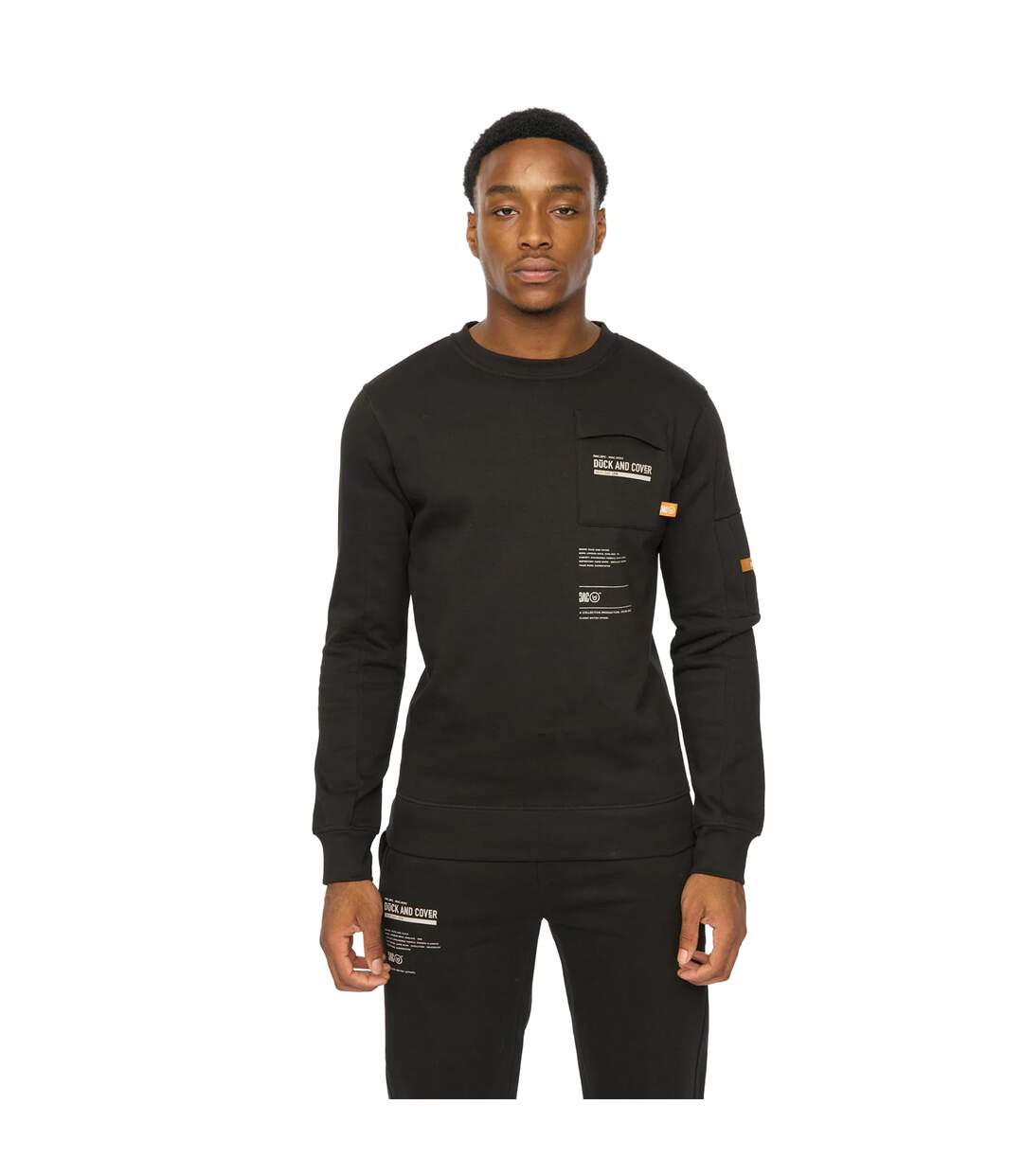 Sweat Applewood Homme Noir Duck And Cover-2