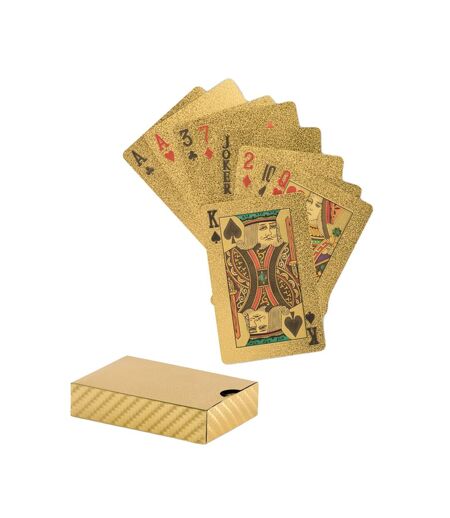 Pack Of 5  As Waterproof Playing Card Deck 4 One Size Gold MidOcean