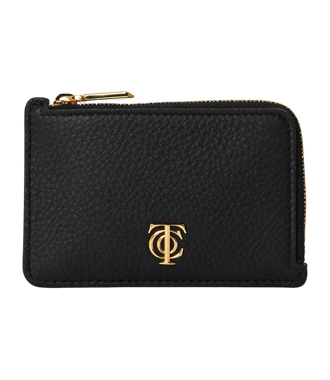 Logo Leather Card Holder One Size Black Tiffany & Co-1