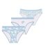 Lot de 3 slips femme  en coton uni et imprimé ceinture fine 2cm Pck1 Pierre Cardin-1
