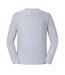 Unisex Adult Iconic 195 Premium Long-sleeved T-shirt Heather Grey Fruit Of The Loom-2