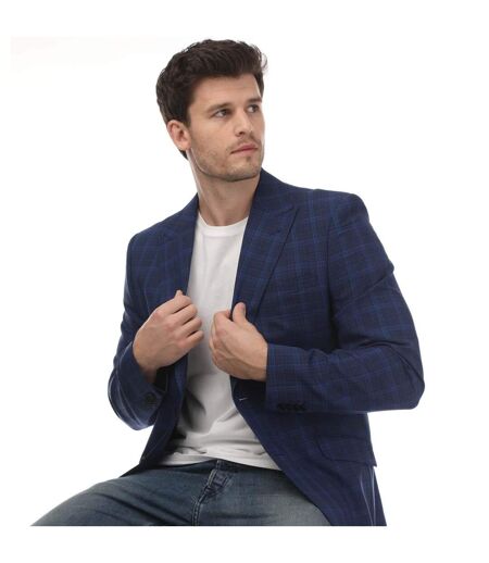 Mens apolloj wool slim blazer blue Ted Baker