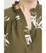 Robe housse courte, broderies feuilles-3
