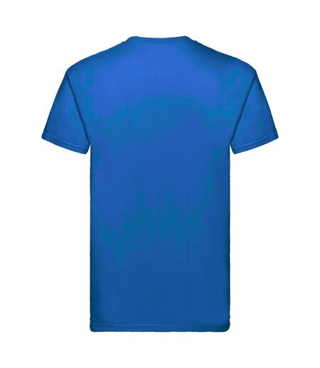 Fruit Of The Loom Mens Super Premium Short Sleeve Crew Neck T-Shirt (Royal) - UTBC333