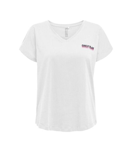T-Shirt blanc femme only mally life