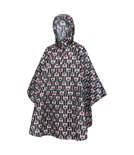 Poncho orla kiely festival femme noir Regatta