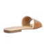 Womens/ladies Laras Minimalist Leather Flat Sandals Tan Dune London-2