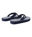 Womens/ladies Catarina Striped Flip Flops Navy White Regatta-2