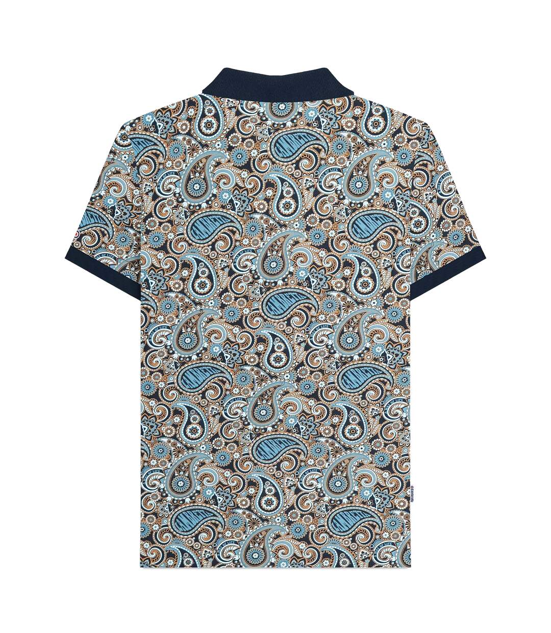 Polo ss25 homme bleu marine / bleu clair Lambretta-2