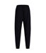 Womens/ladies Club Plain Cuffed Tapered Jogging Bottoms Black Canterbury-3