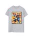 Disney Femme/Les femmes Big Hero 6 Baymax Fred Newspaper Coton Boyfriend T-Shirt (Gris sportif) - UTBI15495-1