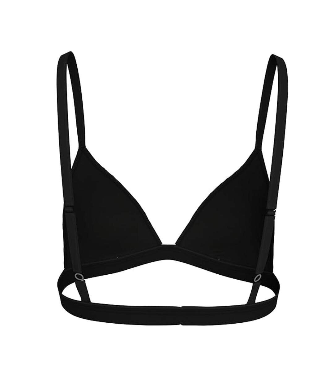 x3 soutien-gorge noir/blanc femme tommy hilfiger triangle - l-2