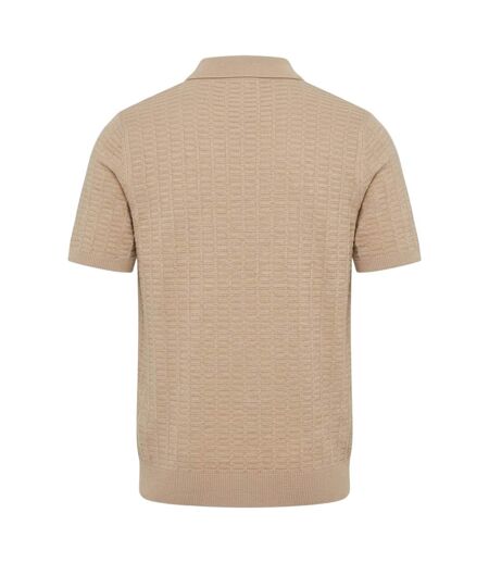 Polo Manches Courtes Halliwell Homme Beige Threadbare