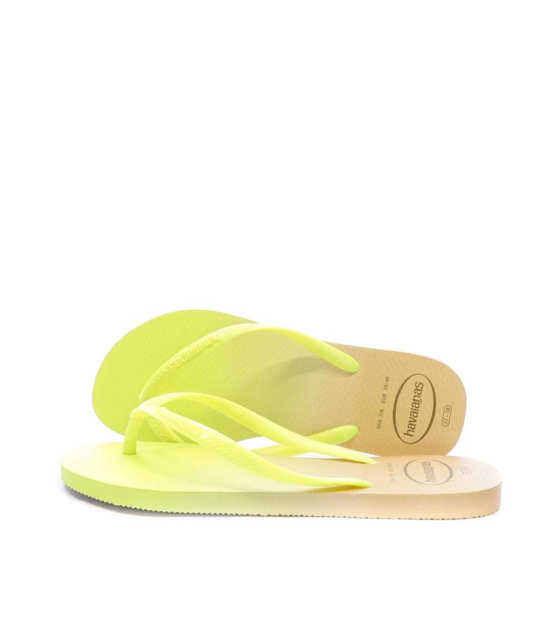 Tongs Jaune/Doré Femme Havaianas Slim Lux Sw Gradient - 35/36-1