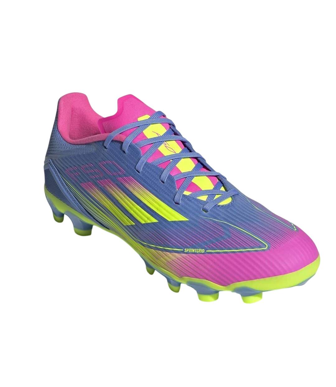 Mens F50 League Striped Football Boots Blue Adidas-4