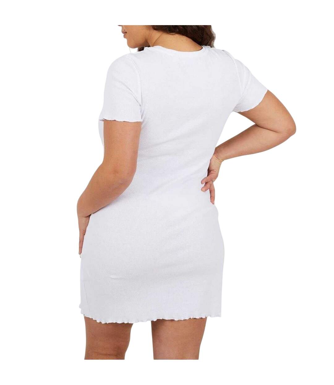 Robe Courte Femme Blanc Brave Soul-3