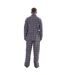 Ensemble De Pyjama Long Motif/style À Carreaux Homme Gris Keanu-2