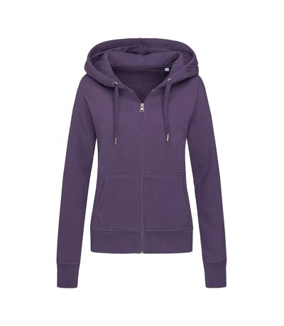 Stedman Womens/Ladies Active Zip Hood (Deep Berry)