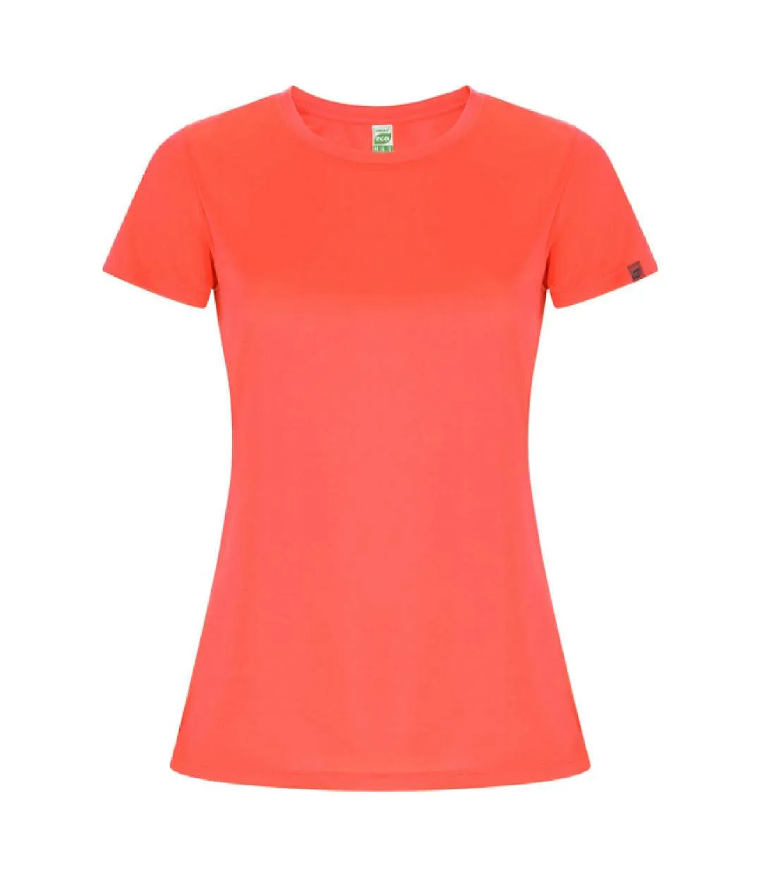 T-shirt Imola Femme Corail Fluo Roly Eco-1