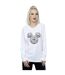 Disney Sweatshirt Womens/Ladies Mickey Mouse Head Of Eyes (Blanc) - UTBI28040-2