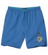 Men's Blue Microfiber Swim Shorts Atlas For Men