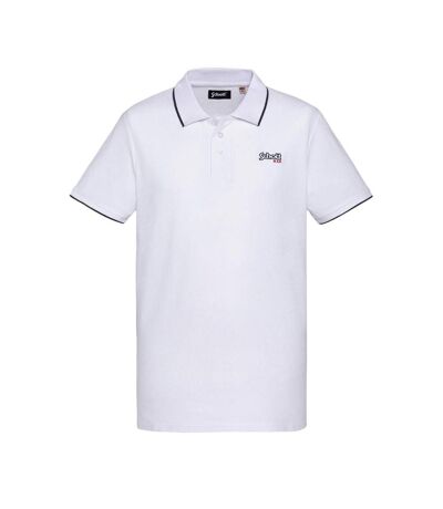 Polo Blanc Homme Schott PAUL - L