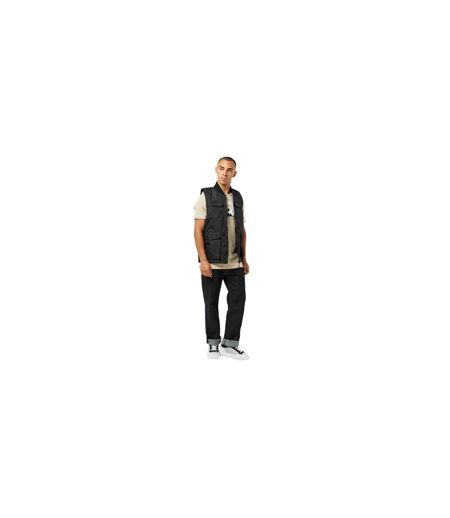 Veste Sans Manches Motif/style Logo Tech Homme Noir Vif Luke 1977