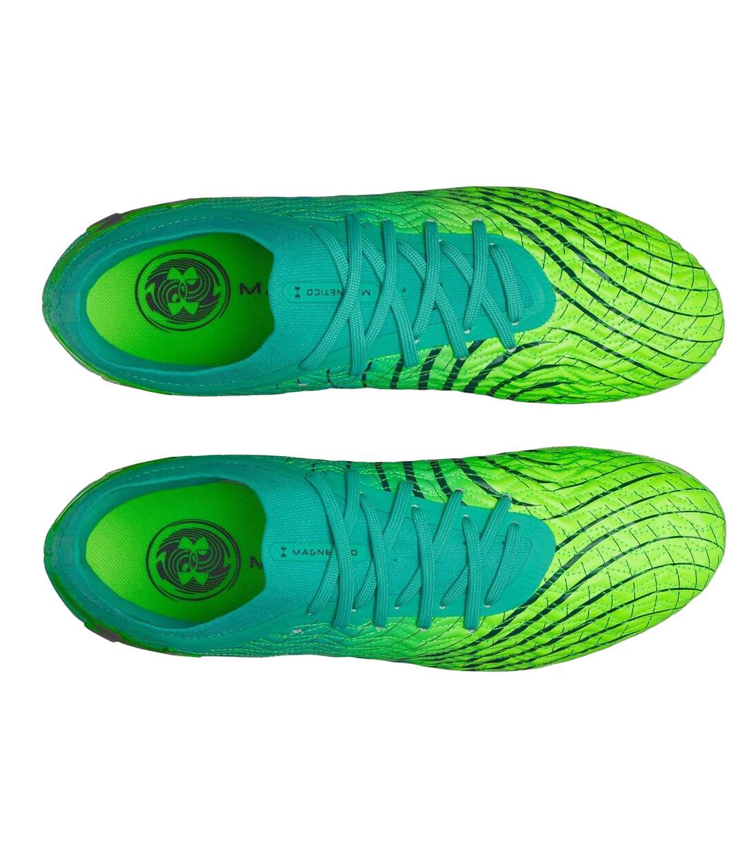 Chaussures De Foot Pour Terrain Ferme Homme Vert Turquoise Vif Under Armour-3