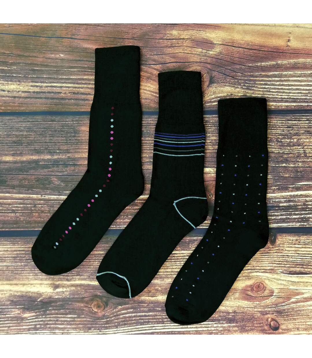 12 Pair Mens Loose Fitting Soft Top Bamboo Diabetic Friendly Socks-4