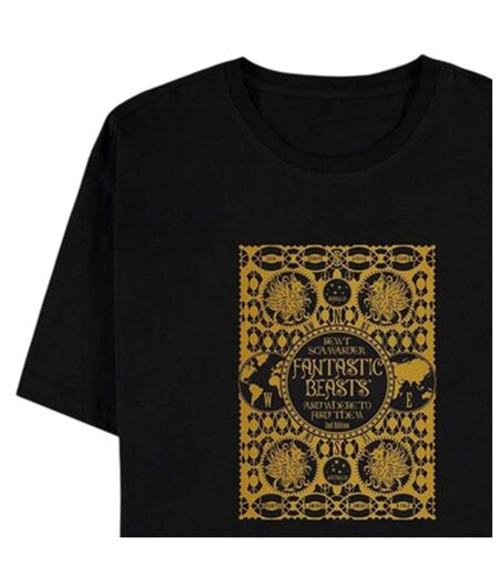 T-shirt Manches Courtes Adulte Noir Fantastic Beasts And Where To Find Them