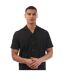 Mens Ellino Polyester Short-sleeved Shirt Black Hugo-4