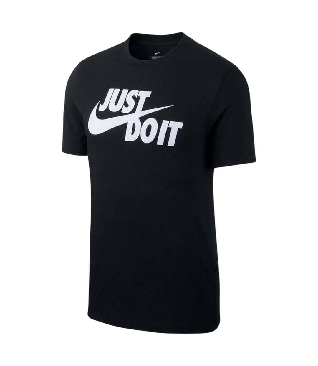 T-shirt Motif/style Swoosh Just Do It Homme Noir Blanc Nike-2