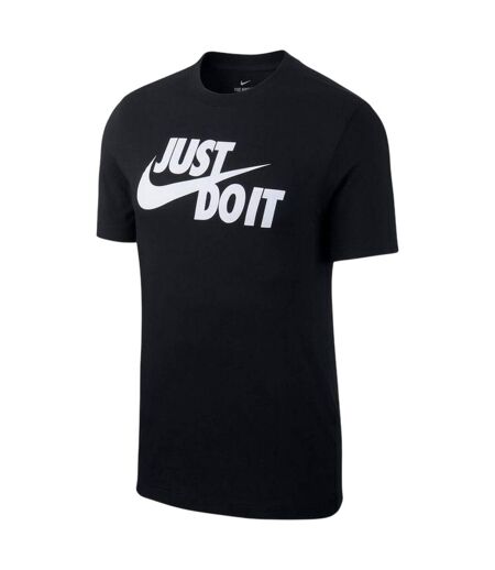 T-shirt Motif/style Swoosh Just Do It Homme Noir Blanc Nike